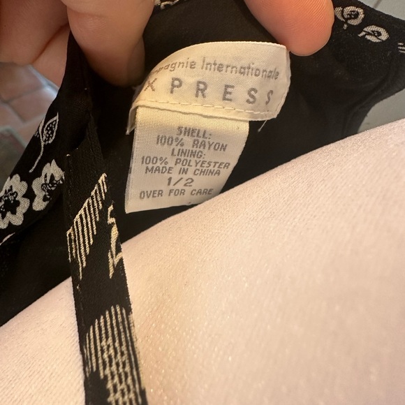 Compagnie International Express Vintage Floral Halter Maxi dress size 1/2 - Picture 5 of 5